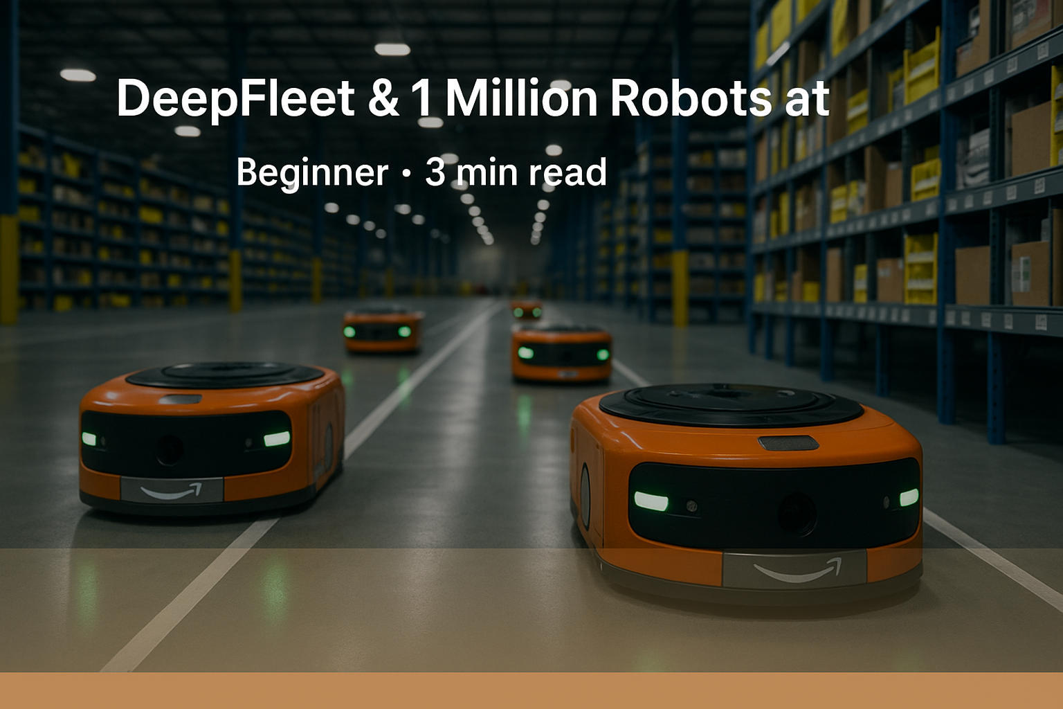 Robots navigating warehouse aisles efficiently.